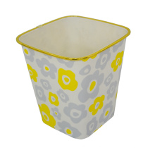 Plastic Flower Printing Waste Bin (B06-3056)